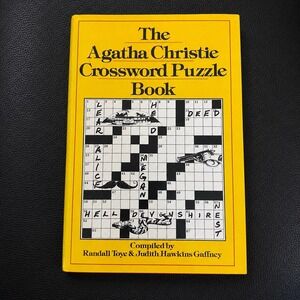 The Agatha Christie Crossword Puzzle Book 1989 Hardcover Randall Toye Mystery